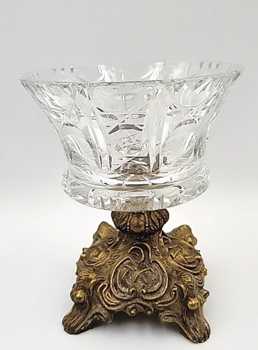 Vintage cut crystal glass - cut,