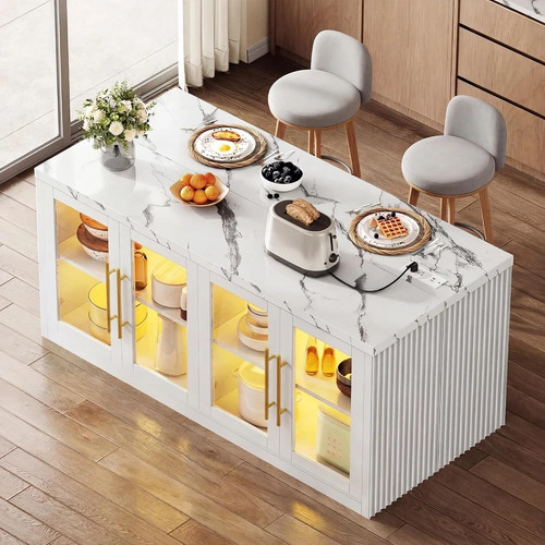 Large kitchen island with - large,