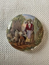 Prattware pot lid The