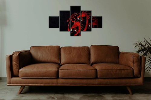 5pcs canvas print - 5pcs, art