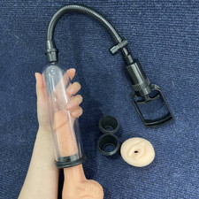 Manual Penis Vacuum Pump Extender Trainer Growth Enlargement For Beginner Male