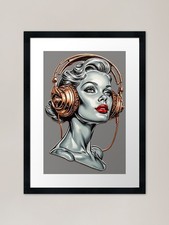 Liquid Chrome Serenity Framed