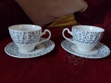 Rose Bouquet Royal Victoria  2Cups And 2 Saucers