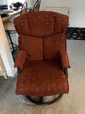 Beautiful Dutalier Rocking Chair with wrought Iron  circular base