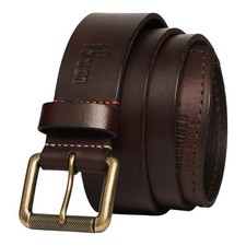 Superdry Badgeman Leather Belt Brown