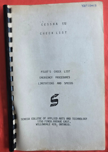 Cessna 172 check list - check,