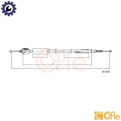 Cable pull parking brake - parking,