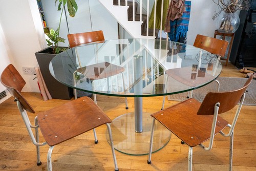 Glass dining table - ,