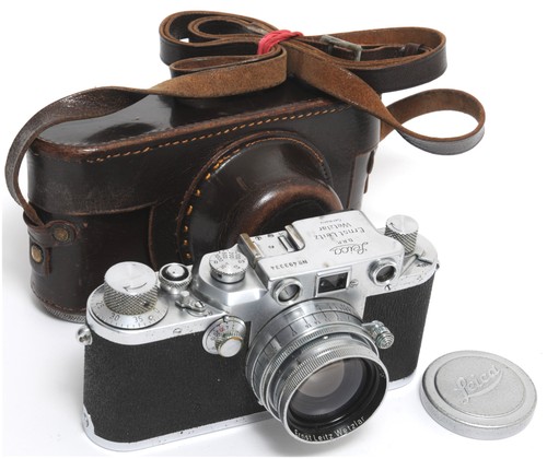 Leica iiic post war camera - iiic,
