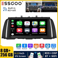 4G Android 14 Car Stereo Sat Nav For BMW 5 Series F10 F11 CIC Apple CarPlay 256G