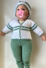 HAND KNITTED DOLLS CLOTHES TO