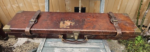 Antique leather brass edged - leather,