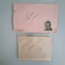 John Mills  Madeleine Carroll Autographs Genuine Hand Written.