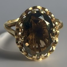 9ct Gold Smoky Quartz Ring
