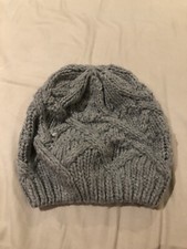 Grey Knitted Hat Primark