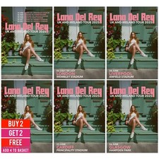 Lana Del Rey Concert Poster UK
