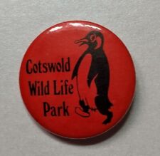 COTSWOLD WILD LIFE PARK VINTAGE PLASTIC PIN BADGE ADVERTISING ANIMAL PARK