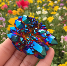 Natural raw rainbow cluster - raw,