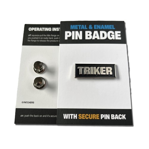 Silver metal black enamel - silver, &