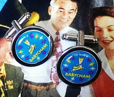 Unique babycham cufflinks - babycham,