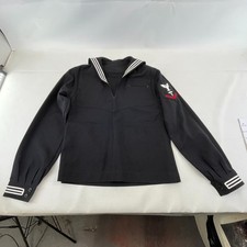 US Navy Hospital Corps Pullover Tunic Jacket size 40R in Black with Rank Badge