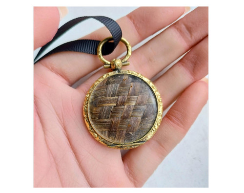 Antique rolled gold mourning - rolled,