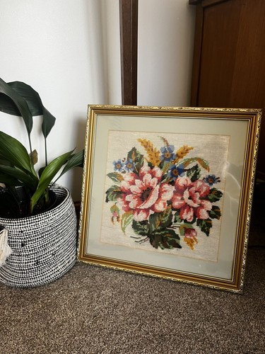 Vintage framed floral - framed,