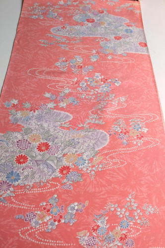 Vintage japanese silk kimono - vintage,