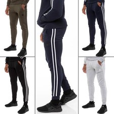 Enzo Mens Joggers Striped