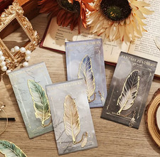 Vintage Metal Feather Bookmark