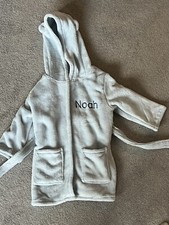 My First Years 1-2 Years Dressing Gown Personalised With Noah Pale Blue