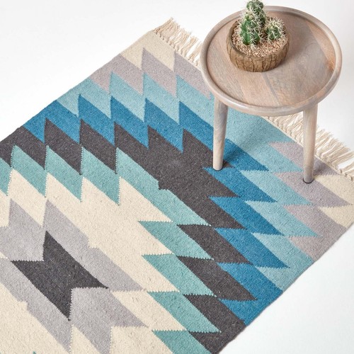 Handmade cotton wool kilim - handmade,
