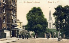 R.215 ISLE OF WIGHT - POSTCARD OF ST.THOMAS'S CHURCH, RYDE