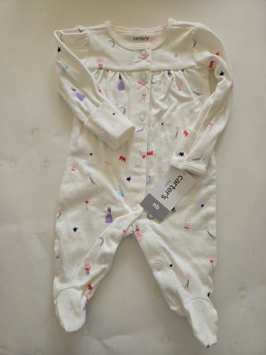 Carter princess footed - footed, nwt