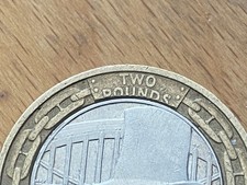 RARE £2 POUND COIN - 2006 - hat ISAMBARD KINGDOM BRUNEL miss mint / print error