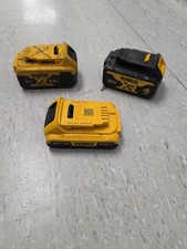 3 X Mixed DeWalt 18V 4AH/2AH XR BATTERIES Genuine. UNTESTED/SPARE/REPAIR. 