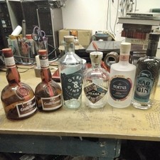 Job Lot 6 x Empty Gin / spirit