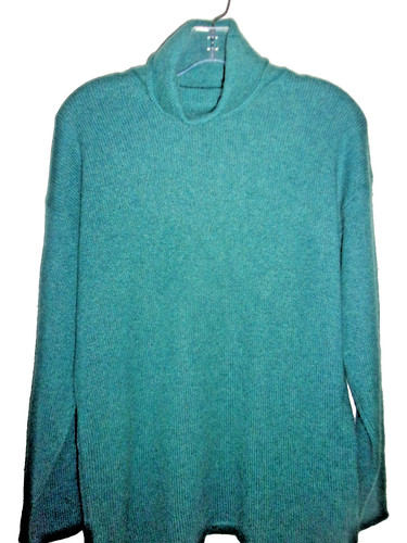 Heathered green 100 cashmere - green, 100%