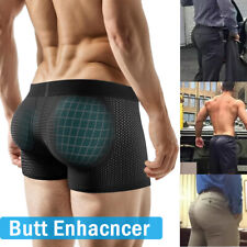 Men Padded Boxers Shorts Buttock Enhancer Shapewear Butt Lifter Bum Pants Shaper