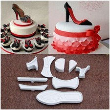 High Heel Shoe Fondant Cutter Kit - Mould Fondant Cake Mould