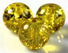 Crackle glass round beads buy - beads,
