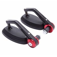 Pair 7/8" Handle Bar End Rearview Side Mirror For Suzuki GSX S1000 S750 S600