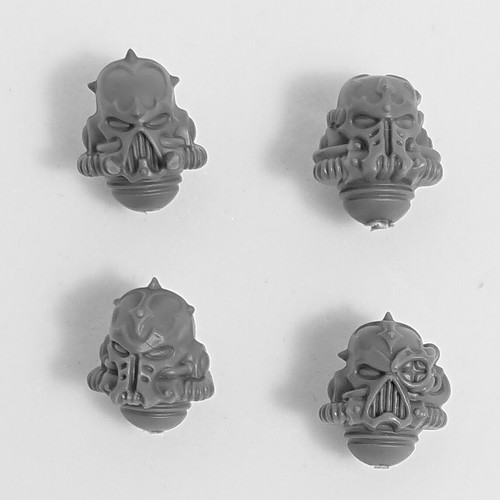 Chaos space marines heads - space,