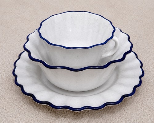 Vintage blue and white - blue,