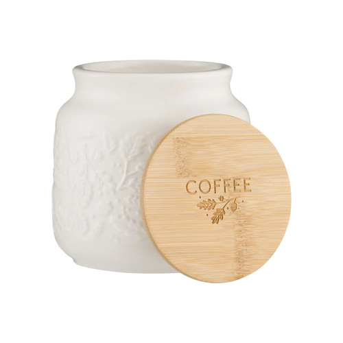 Stoneware storage jars cream - jars,