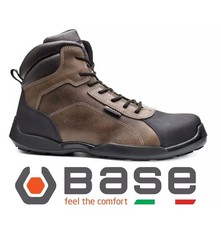 Brown Black Safety boots work Anti odor metal free 200 joule toe cap Base B0610