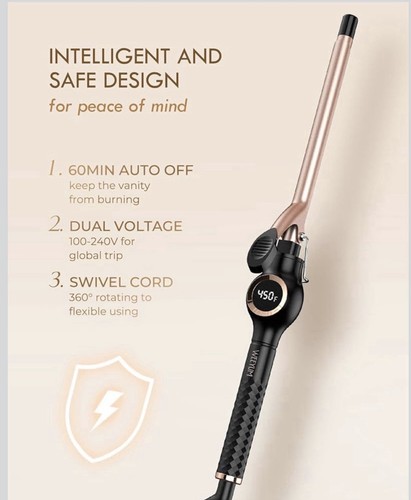 Hair curling wand tongs - wand,