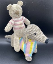 2 X Knitted/Crochet Rattles