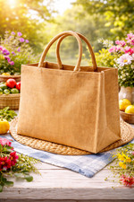 5 x Natural Medium Jute Bags