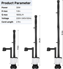 AQQA Fish Tank Cleaner, 8-In-1